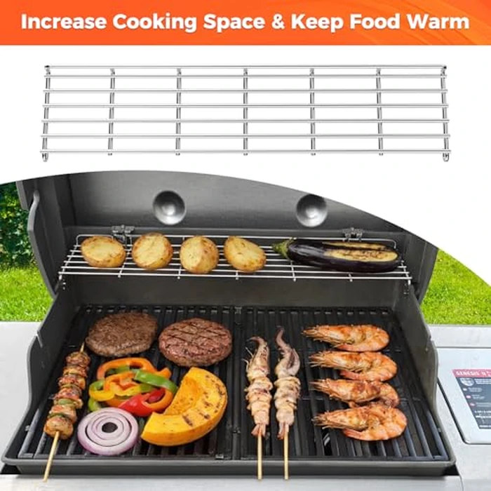 QuliMetal Stainless Steel Grill Warming Rack for Weber Genesis II 300 Series Gas Grills, Genesis II E-310, II E-315, II E-330, II E-335, II S-310, II S-335 Series, Replacement Parts for Weber 66044 by QuliMetal - Image 5