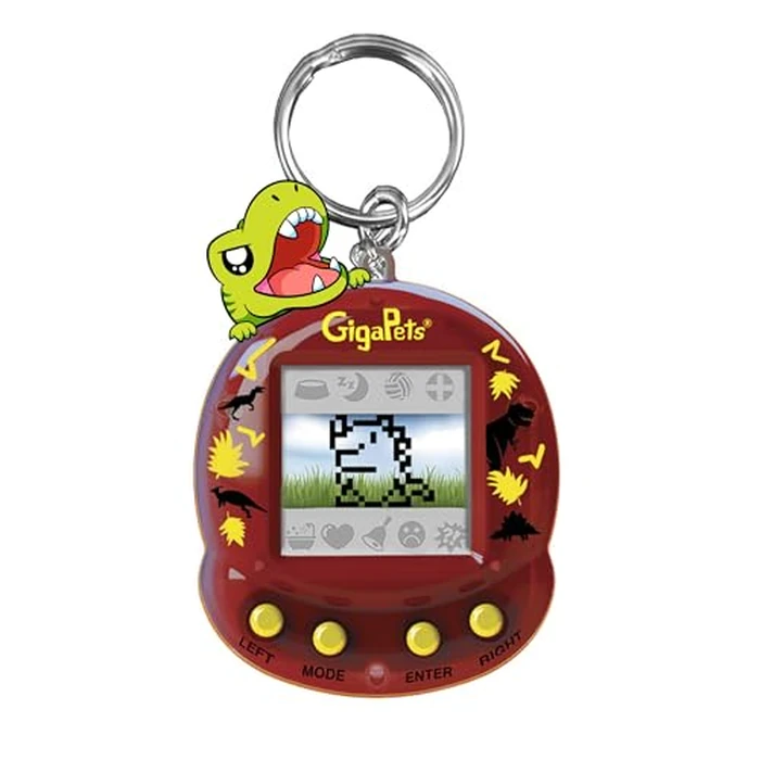GigaPets Giga Pets Tech T-Rex Virtual Animal Pet Toy, Upgraded Collector’s Edition, Glossy New Housing Shell Nostalgic 90s Toy, 3D Pet Live in Motion, Multicolor, Small (1111) by Top Secret Toys - Used - Acceptable condition - CA$7.27