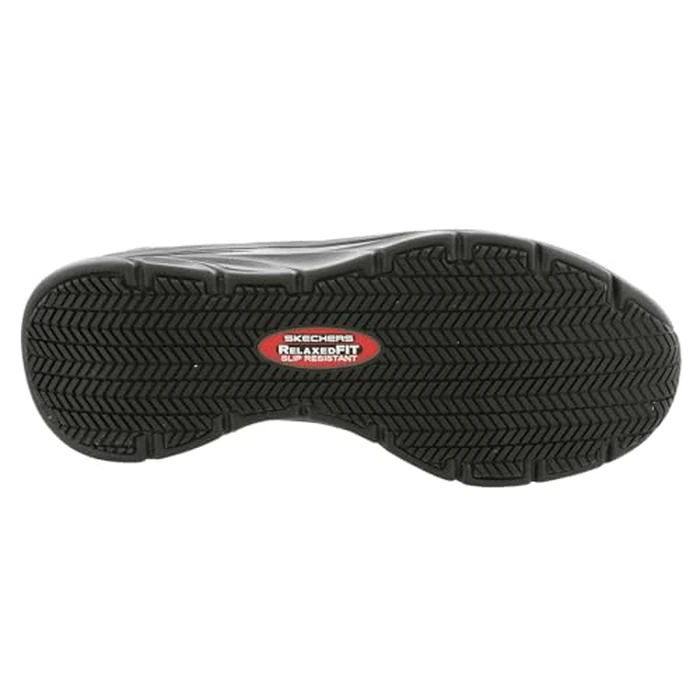 Skechers Women's Hands Free Slip-ins D'lux Walker Sr Joden Health Care Professional Shoe, Black, 7 Wide by Skechers - Image 4