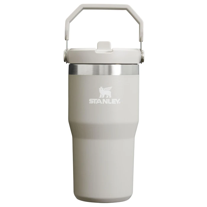 Stanley IceFlow Stainless Steel Tumbler - Vacuum Insulated Water Bottle for Home, Office or Car Reusable Cup with Straw Leak Resistant Flip Cold for 12 Hours or Iced for 2 Days, Ash, 20 oz / 0.59 L by Stanley - Used - Acceptable condition