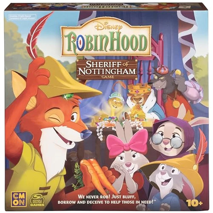 Spin Master Games, Disney Robin Hood Sheriff of Nottingham, Family Board Games, Disney Board Games for Family Night, 3-5 Players, for Ages 10 & Up by Spin Master Games - Used - Like New condition - CA$21.56