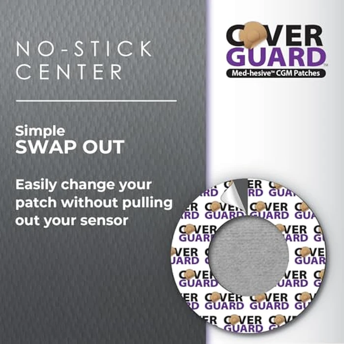 CoverGuard CGM Overpatch | Freestyle Libre 3 | Black Full Coverage Design| 25-Count | Waterproof Adhesive | Anti-Fray | Easy Application & Removal | Made in USA | Sensor Protection by CoverGuard - Image 6