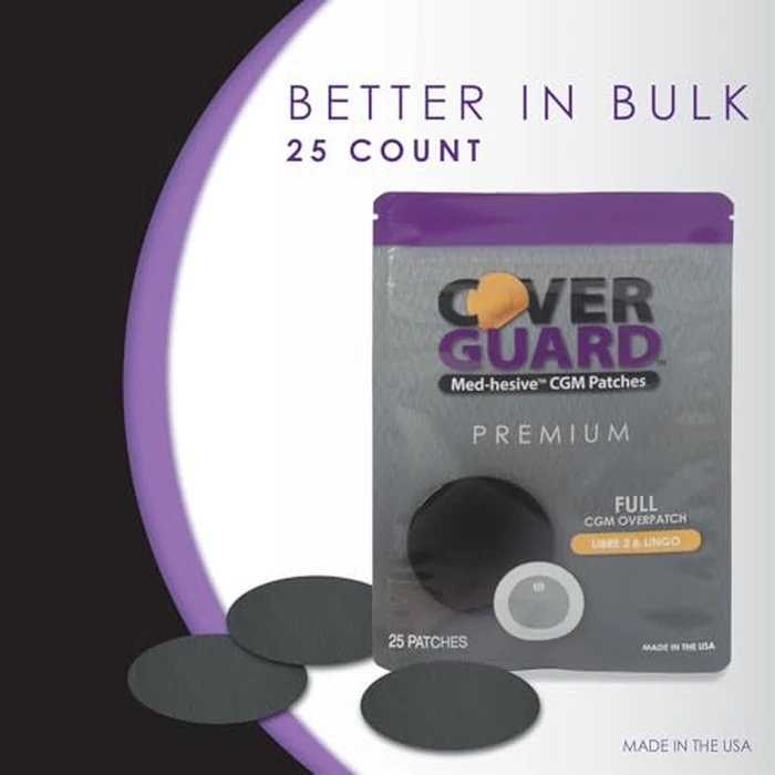 CoverGuard CGM Overpatch | Freestyle Libre 3 | Black Full Coverage Design| 25-Count | Waterproof Adhesive | Anti-Fray | Easy Application & Removal | Made in USA | Sensor Protection by CoverGuard - Image 9