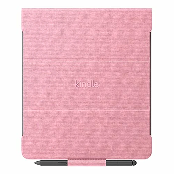 Amazon Kindle Scribe Fabric Folio Cover with Magnetic Attach, Sleek Protective Case - Rose by Amazon - Used - Like New condition