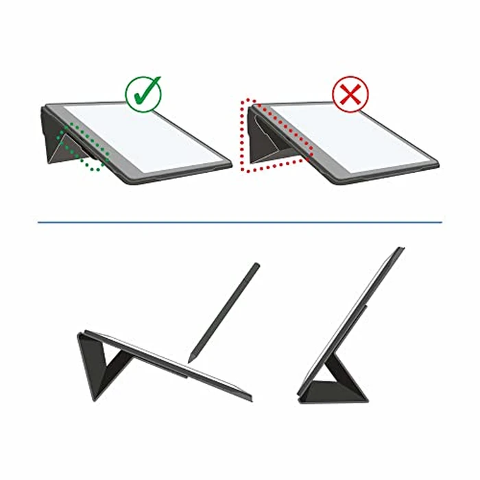 Amazon Kindle Scribe Fabric Folio Cover with Magnetic Attach, Sleek Protective Case - Rose by Amazon - Image 6