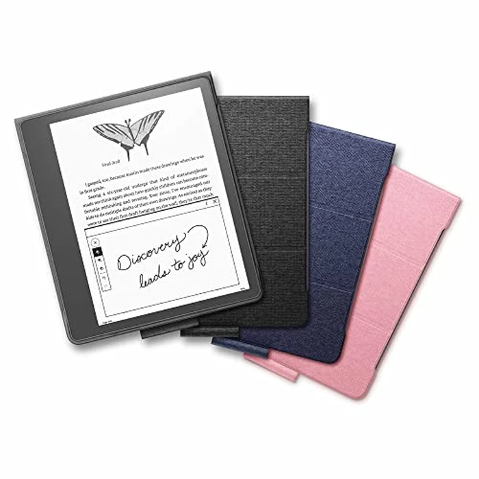 Amazon Kindle Scribe Fabric Folio Cover with Magnetic Attach, Sleek Protective Case - Rose by Amazon - Image 7