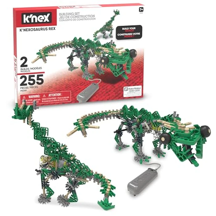 K'NEX - K'NEXosaurus Rex, Motorized Dinosaur Set ‚ 255 Pieces, STEM Building, Engineering Play, Kid Construction Set‚ Ages 7+ by K'NEX - Used - Like New condition