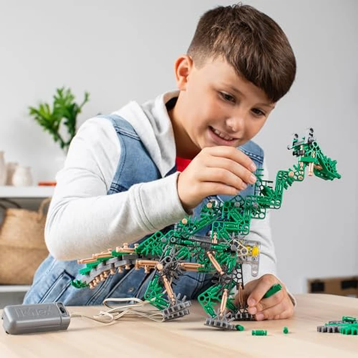 K'NEX - K'NEXosaurus Rex, Motorized Dinosaur Set ‚ 255 Pieces, STEM Building, Engineering Play, Kid Construction Set‚ Ages 7+ by K'NEX - Image 7