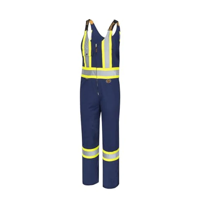 Pioneer Hi Vis Safety Overalls for Men - For Construction, Traffic, Sanitation - Class 2 - 7 Pockets - Navy Blue - Tall Fit by Pioneer - Used - Very Good condition - CA$100.16