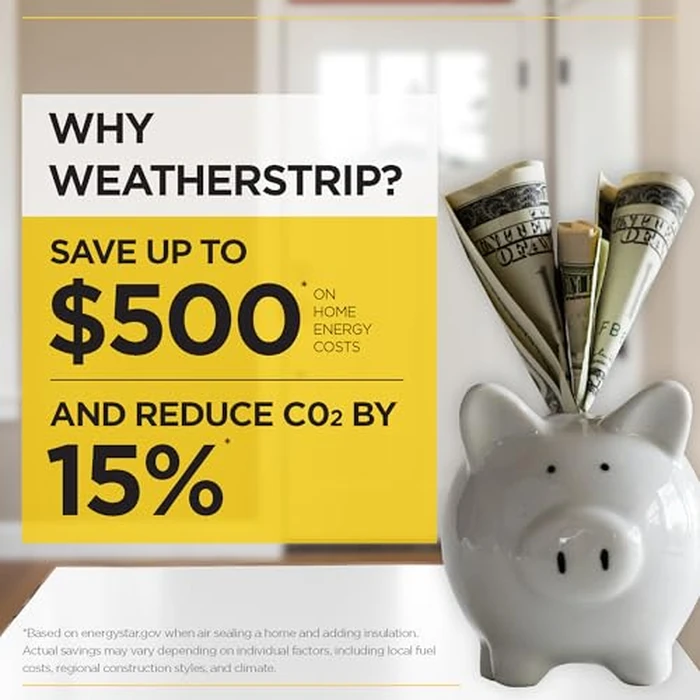 M-D Building Products 91805 Soundproof Weather Stripping Door Seal, 40 feet White Vinyl-Coated Foam Kerf/Channel, Easy to Install, Large Gap Coverage, Dust & Water Prevention by M-D Building Products - Image 6