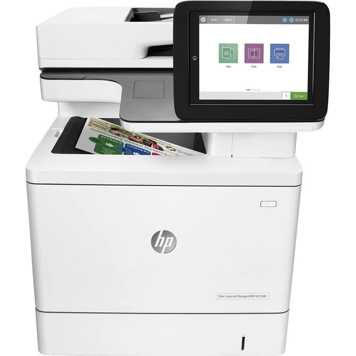HP Color LaserJet Managed Flow MFP E57540c Laser Printer - White by HP - Refurbished - Excellent condition - US$680.98
