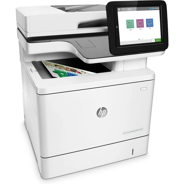 HP Color LaserJet Managed Flow MFP E57540c Laser Printer - White by HP - Image 3