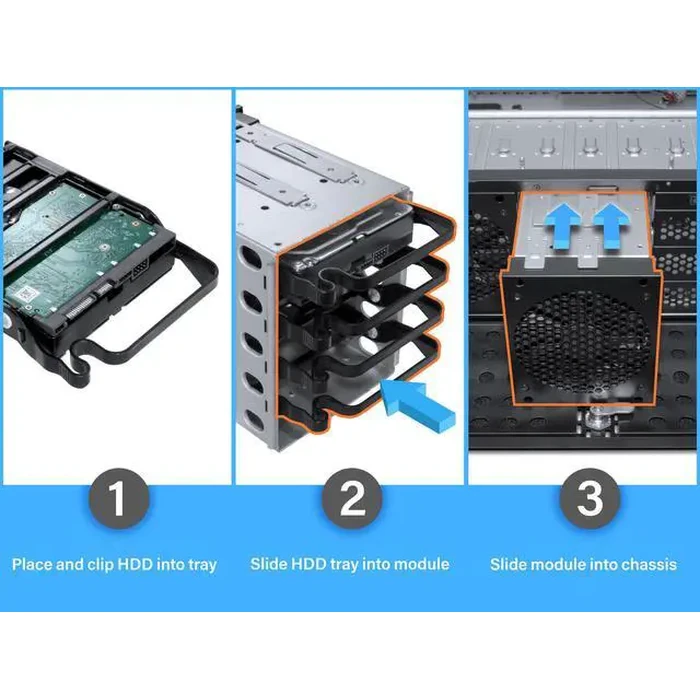 Rosewill 4U Server Chassis Rackmount Case - Upgraded Edition with Sudokoo SK120 PWM High-Airflow Fans | 8 x 3.5" HDD Bays, 3 x 5.25" Bays | ATX, CEB by Rosewill - Image 7