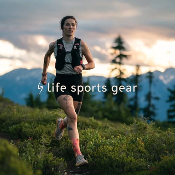 Life-Sport Gear Torrent Hydration Vest 2.5 Liters Capacity- Ultralight & Breathable - Adjustable - 7 Pockets - Reflective - Included 2 Soft Flasks (16oz/450ml) (Black / RED, Medium) by LIFE-SPORTS GEAR - Image 6