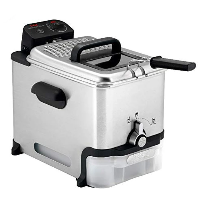 T-fal 3.5L Stainless Steel Deep Fryer with Basket for Home Use, 1700W, Deep Fryer with Oil Filtration, Temp Control, Digital Timer by T-Fal - Used - Very Good condition - US$133.33