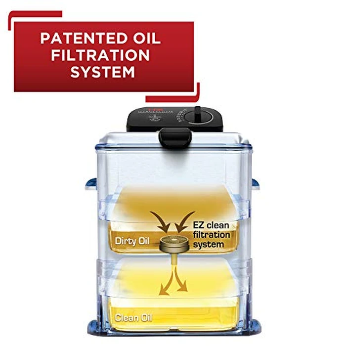 T-fal 3.5L Stainless Steel Deep Fryer with Basket for Home Use, 1700W, Deep Fryer with Oil Filtration, Temp Control, Digital Timer by T-Fal - Image 3