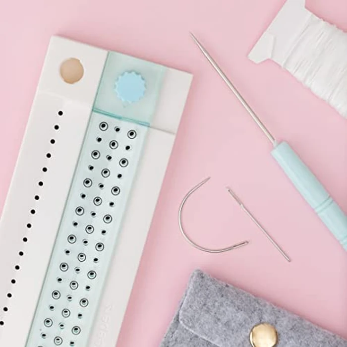 We R Memory Keepers, Journal Book Binding Punch Guide Set, Includes Guide, Awl, Curved and Straight Needle, Waxed Thread, Japanese Stitching Template and Storage, for Japanese and Copic Bound Books by We R Memory Keepers - Image 6