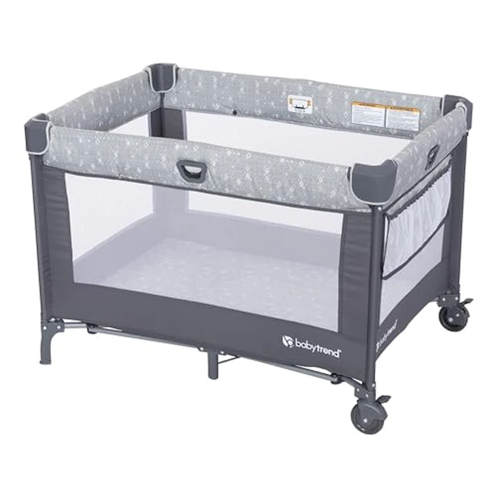 Baby Trend Nursery Den Playard with Snooze Pod and Flip Over Changer, Diamond Sage by Baby Trend - Image 2