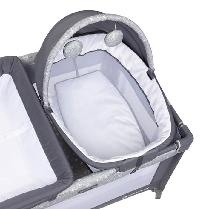 Baby Trend Nursery Den Playard with Snooze Pod and Flip Over Changer, Diamond Sage by Baby Trend - Image 6