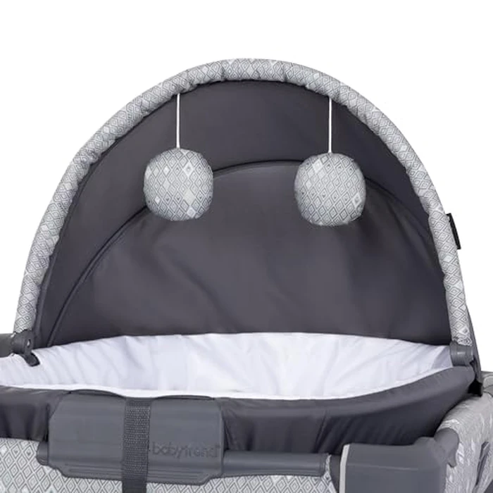 Baby Trend Nursery Den Playard with Snooze Pod and Flip Over Changer, Diamond Sage by Baby Trend - Image 7