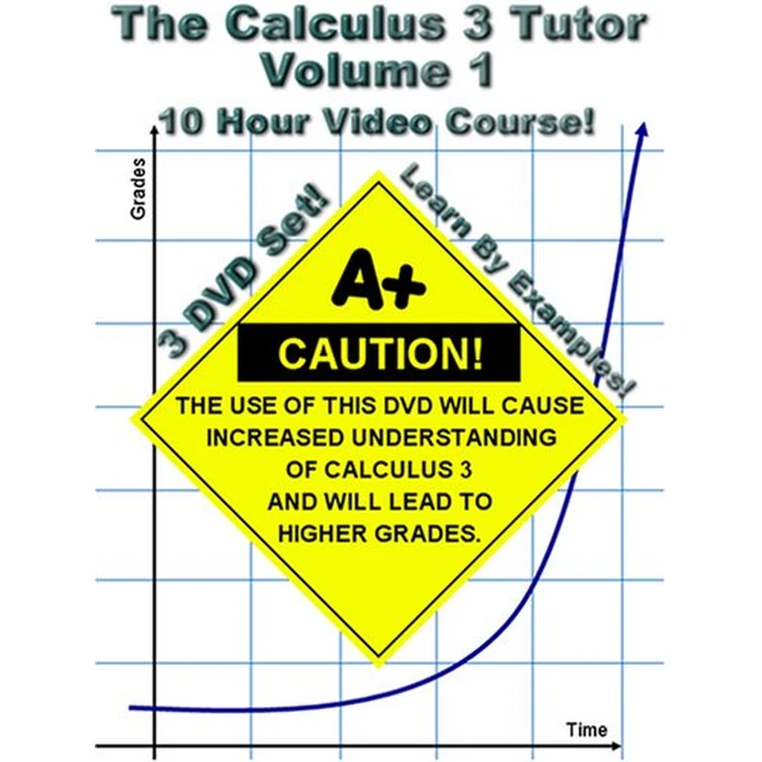 The Calculus 3 Tutor: Volume 1 - 10 Hour Course - 3 DVD Set - Learn by examples! by Jason Gibson / MathTutorDVD.com - Used - Good condition