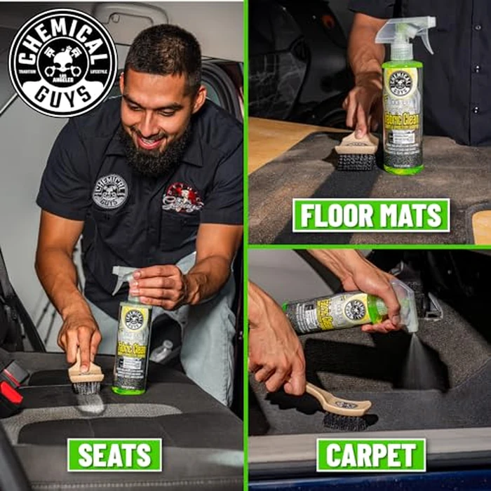 Chemical Guys Foaming Citrus Fabric Clean Carpet & Upholstery Cleaner - Car Carpet Cleaner Spray for Seats and Floor Mats, Removes Stains &Odors, Safe for Cars, Home and Office, 16 oz Citrus Scent by Chemical Guys - Image 3