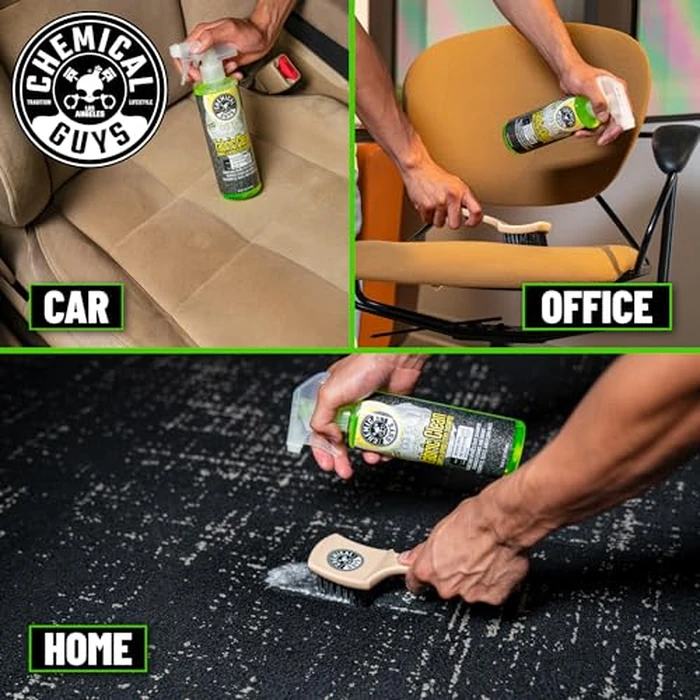 Chemical Guys Foaming Citrus Fabric Clean Carpet & Upholstery Cleaner - Car Carpet Cleaner Spray for Seats and Floor Mats, Removes Stains &Odors, Safe for Cars, Home and Office, 16 oz Citrus Scent by Chemical Guys - Image 4