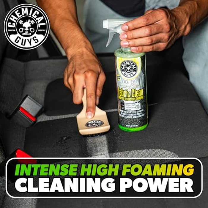 Chemical Guys Foaming Citrus Fabric Clean Carpet & Upholstery Cleaner - Car Carpet Cleaner Spray for Seats and Floor Mats, Removes Stains &Odors, Safe for Cars, Home and Office, 16 oz Citrus Scent by Chemical Guys - Image 5