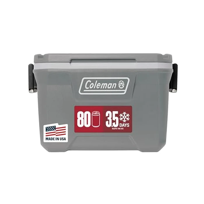 Coleman Classic Series Insulated Portable Cooler, Leak-Resistant Outdoor Hard Cooler Keeps Ice up to 5 Days, 52/70/120/150 Quart by Coleman - Used - Acceptable condition - US$43.36