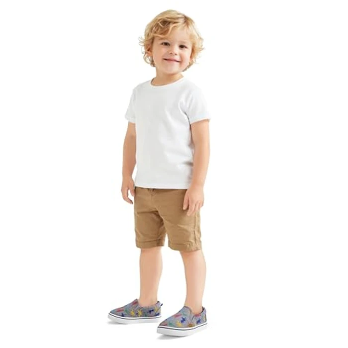 K KomForme Kids Shoes Toddlers Canvas Sneakers Slip on Walking Tennis Shoes for Boys Girls(Toddler/Little Kids/Big Kids) by K KomForme - Image 2