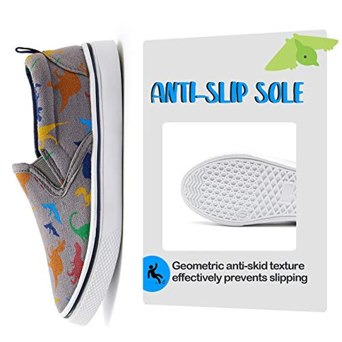 K KomForme Kids Shoes Toddlers Canvas Sneakers Slip on Walking Tennis Shoes for Boys Girls(Toddler/Little Kids/Big Kids) by K KomForme - Image 7