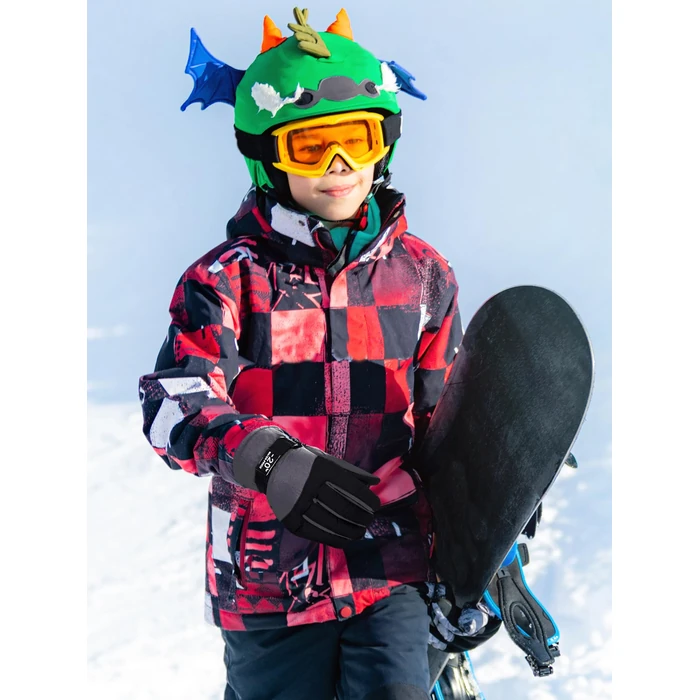 Geyoga Kids Waterproof Winter Snow Ski Gloves for Boy Girl Outdoor Warm Thickening Snowboard Gloves(6-10 Years,Gray) by Geyoga - Image 10