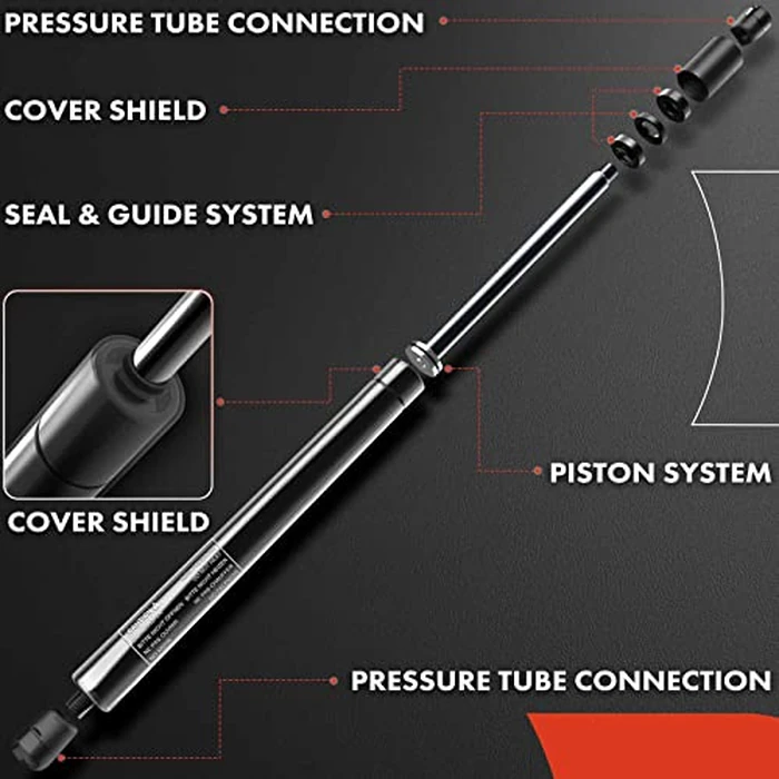 A-Premium Rear Tailgate Lift Supports Shock Struts Compatible with Kia Sorento EX LX 2014-2015 Sport Utility Set of 2 by A-premium - Image 5