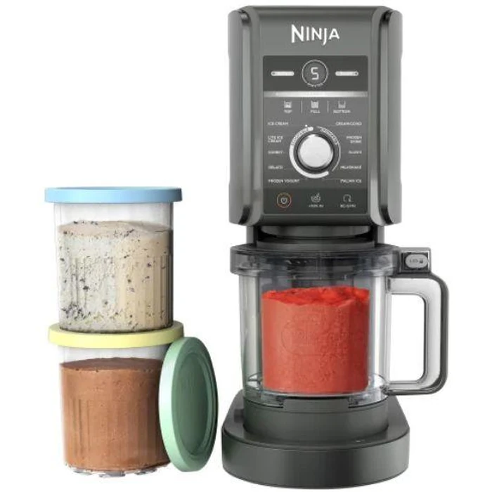 Ninja CN501CO Creami Deluxe 11-in-1 Ice Cream and Frozen Drink Maker - Black/Gray by Ninja - Refurbished - Excellent condition - US$186.44