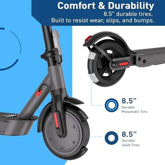 Hiboy S2 Nova Electric Scooter for Adults, 430W Peak Power, Up to 20 Miles Long-Range & 19 MPH, High-Strength Aluminum Body, Portable Folding E Scooter for Commuting with 8.5" Tires, Phone Holder by Hiboy - Image 5