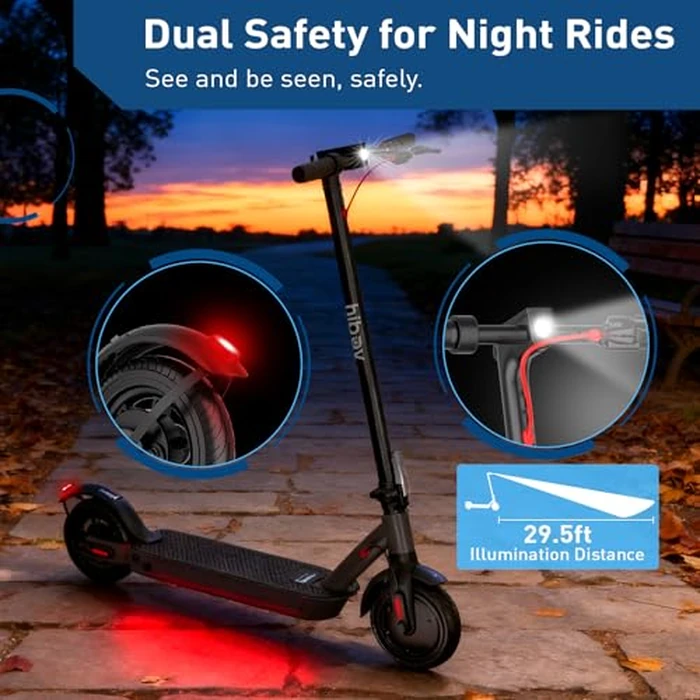 Hiboy S2 Nova Electric Scooter for Adults, 430W Peak Power, Up to 20 Miles Long-Range & 19 MPH, High-Strength Aluminum Body, Portable Folding E Scooter for Commuting with 8.5" Tires, Phone Holder by Hiboy - Image 7