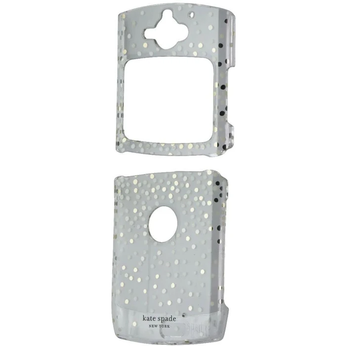 Kate Spade Protective Hardshell Phone Case for Motorola Razr (2019) - Clear/Disco Dots by Kate Spade - Refurbished - Brand New condition - US$13.33