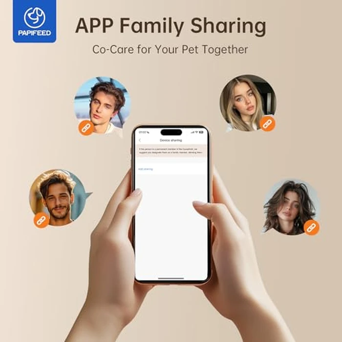 PAPIFEED Automatic Cat Feeder with App Control, 2.4G WiFi Auto Cat Food Dispenser, 3L Cat Feeder Automatic with Dual Power Supply, Easy-Clean Design for Cats & Small Dogs (Black) by PAPIFEED - Image 8