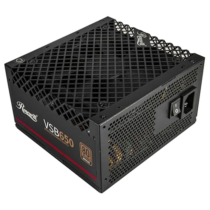 Rosewill VSB 650W 80+ Bronze, ATX 3.0 & 3.1 Compatible, Semi-Modular Power Supply, PCIe 5.1 12V-2x6 Connector, 105 degreesC/221 degreesF Japanese Capacitor, 120mm ICB Silent Fan - 5 Year Warranty by Rosewill - Image 2