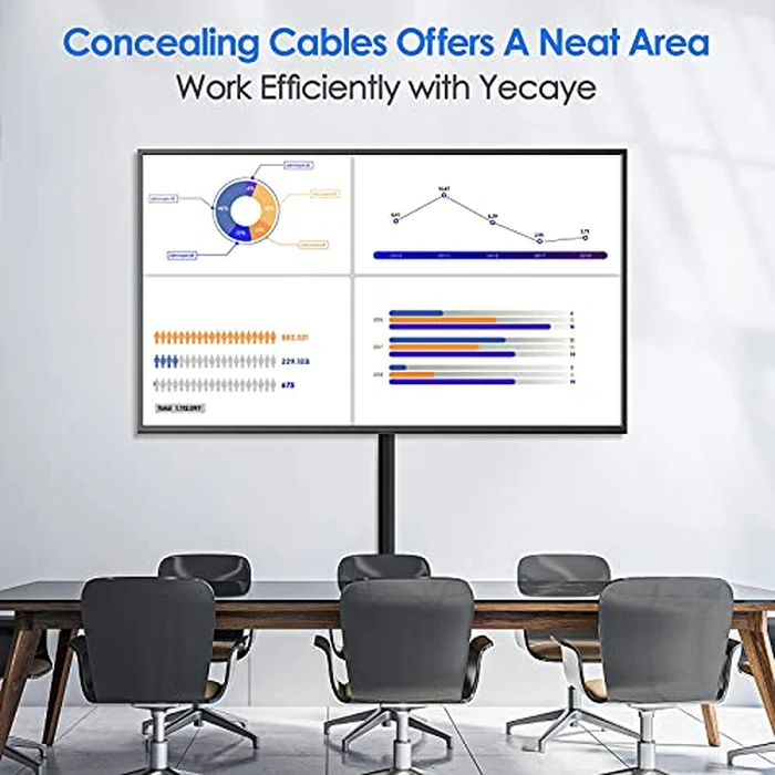 Yecaye Cable Concealer, 125 Inches Large Size Cord Cover Raceway Kit, Paintable Wire Hider for Wall Mount TV, Cable Hider Channel for Home Office, 8PCS, Each L15.7 X W1.18 X H0.6 inches,Black by Yecaye - Image 7