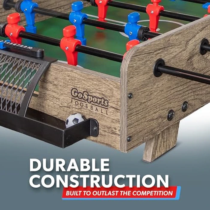 GoSports 32 Inch Tabletop Foosball Game Set - Mini Foosball Table - Oak by GoSports - Image 4