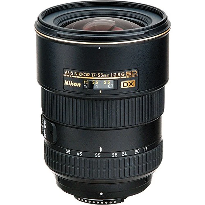 Nikon 2147 Black AF-S DX NIKKOR 17-55mm f/2.8G IF-ED Zoom Lens with Auto Focus for Nikon DSLR Cameras by Nikon - Used - Acceptable condition - CA$439.99