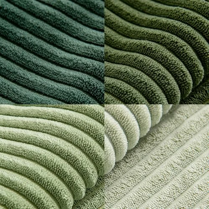 MIULEE Spring Green Decorative Throw Pillow Covers 20x20 Inch Set of 4 Boho Farmhouse Cushion Covers Mordern Nordic Pillow Cases Soft Corduroy Gradient Home Decor for Couch Sofa Living Room Bed by MIULEE - Image 7