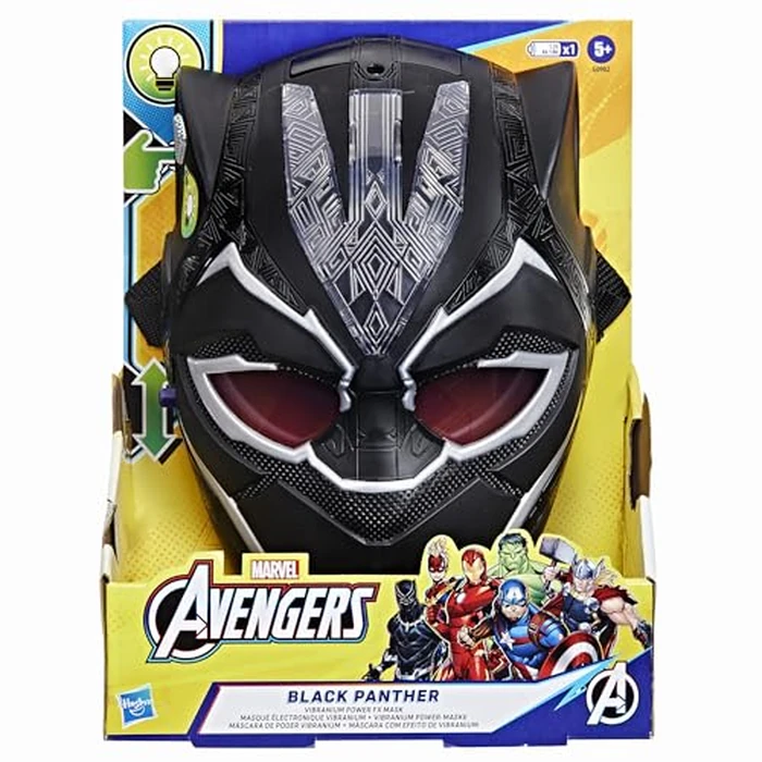 Marvel Avengers Black Panther Vibranium Power FX Mask Electronic Role Play Toy with Light Up FX Super Hero Toy for Ages 5+ by Hasbro - Image 3