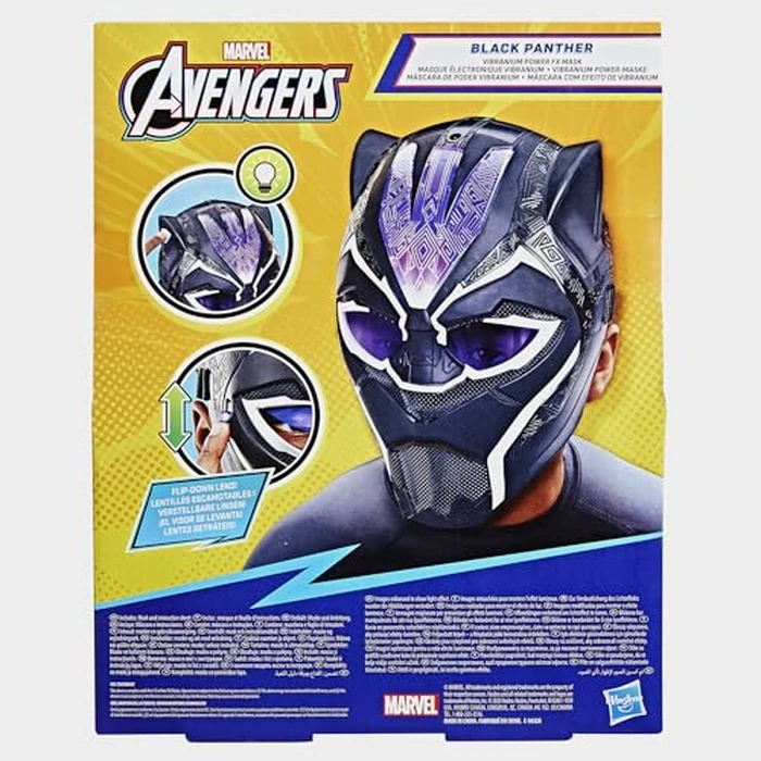 Marvel Avengers Black Panther Vibranium Power FX Mask Electronic Role Play Toy with Light Up FX Super Hero Toy for Ages 5+ by Hasbro - Image 4