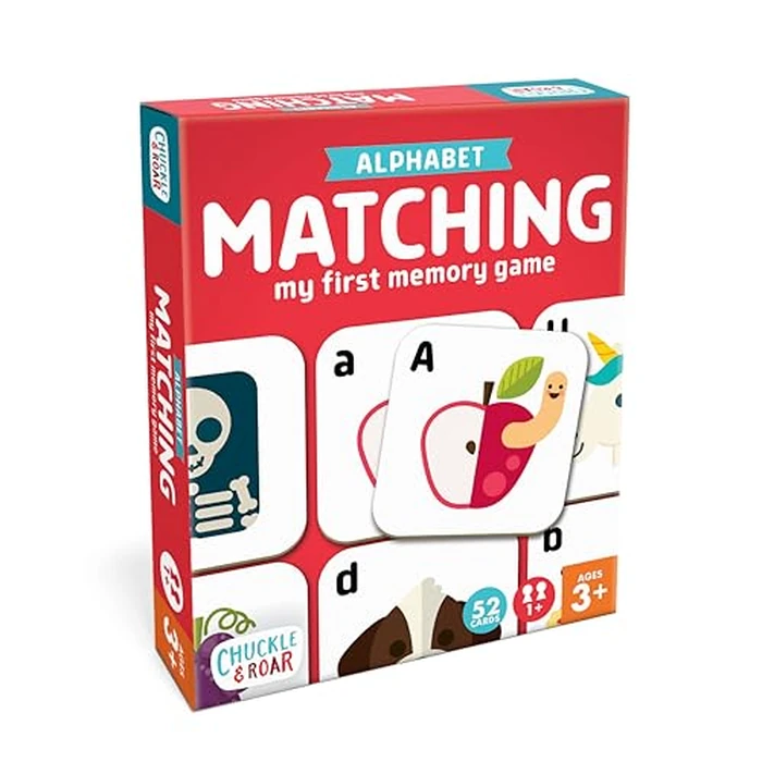 Chuckle & Roar Alphabet Matching Memory Game for Kids Ages 3+ - Preschool Letter Matching Board Game for Toddlers, Uppercase & Lowercase ABC Learning Game by Chuckle & Roar - Used - Like New condition - US$8.73