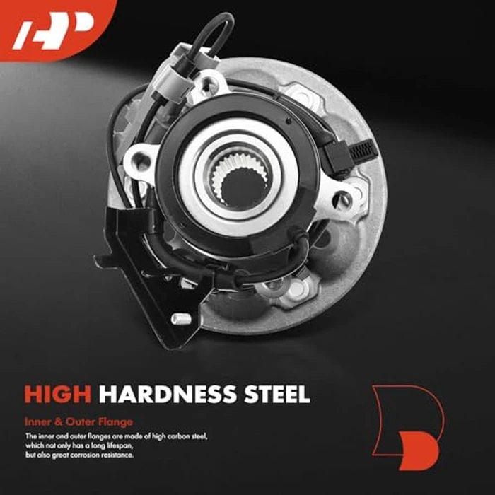 A-Premium Front Left Wheel Bearing and Hub Assembly with ABS & 6-Lug Compatible with Chevrolet Colorado 2004-2008 & GMC Canyon 2004-2008 & Isuzu i-350 2006, i-370 2007-2008, 4WD by A-premium - Image 3