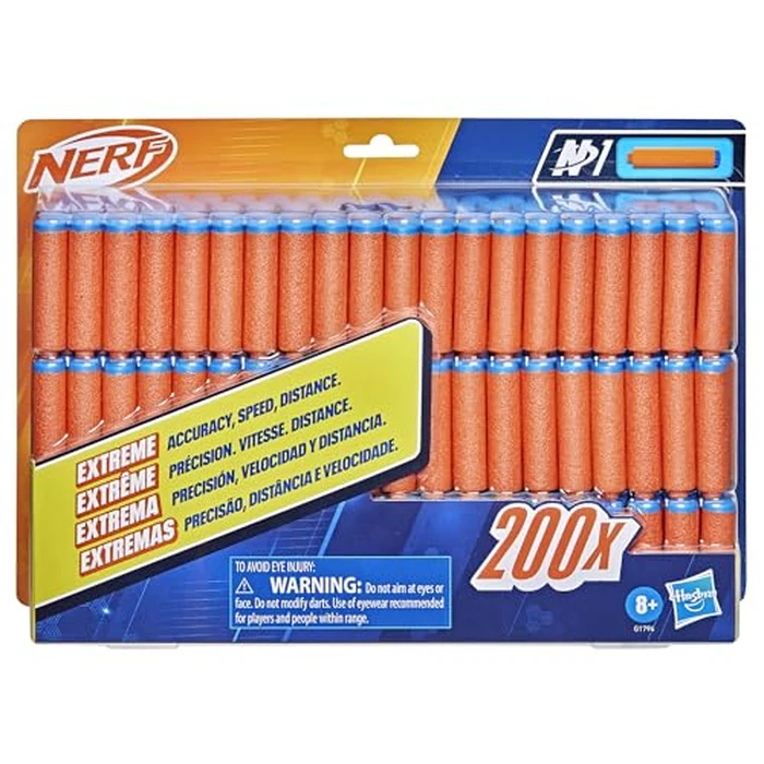 Nerf N Series N1 Dart Refill Pack, Includes 200 Darts, Compatible Only with Nerf N Series Blasters, Outdoor Games, Ages 8+ by Nerf - Used - Like New condition - US$23.33