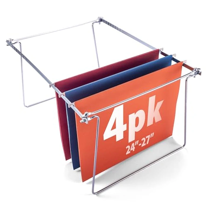 Officemate Hanging File Frame, 24" - 27", Letter Size, Steel, 4 Sets (91965) by Officemate - Used - Acceptable condition