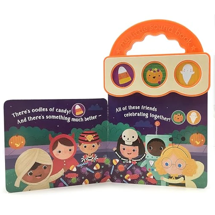 Trick Or Treat 3-Button Sound Halloween Board Book for Babies and Toddlers by Cottage Door Press - Image 2
